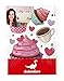 dekodino® Sticker mural cupcakes, tasses à café et coeurs jeu de 10 pièces déco