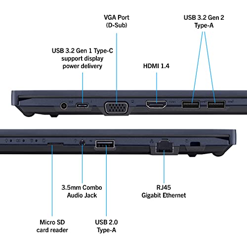 ExpertBook B1 B1500CEAE, Notebook Business in Alluminio, 1.3 kg, 15,6" FHD Anti-Glare, Intel i7-1165G7, RAM 8GB DDR4, 512GB SSD PCIE, Intel Iris Xe, Windows 11 Pro, Nero - Notebook - Immagine 7