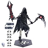Hajmiiikey T13 Action Figure (Assembly Completed) Titan 13 Dummy 13 Action Figure Robot 13 Dummy 13 Figure 3D Printed Articulated Multi-Jointed Movable Robot Model (Grim Reaper-Gray)