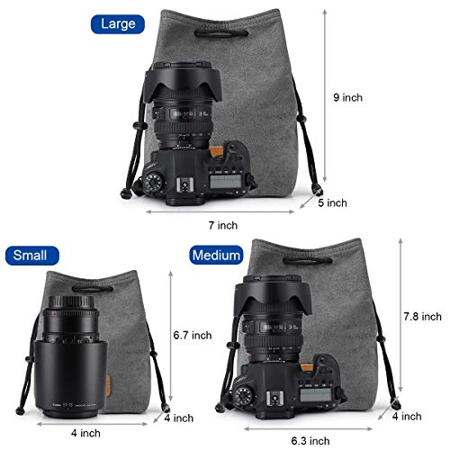 Bolsa Suave para Cámara DSLR con Cordón y Protección miniatura 3