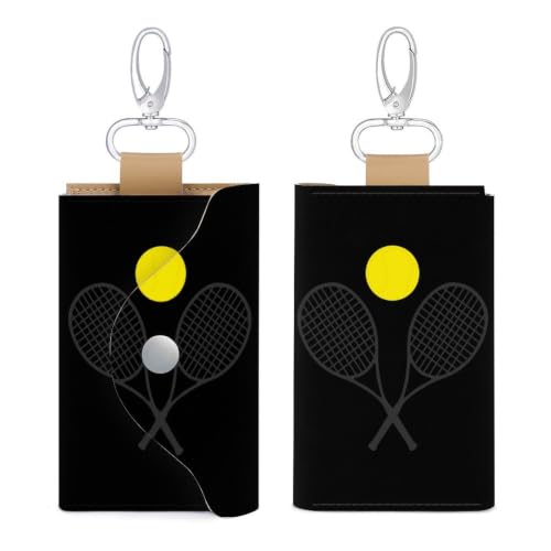 DJCPHFDZ Tennis Racket Key Holder Wallet Case