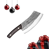 COOLINA Altomino Handmade Chef Knife, 7.1 in High Manganese Clad Steel Blade, for Slicing Meat and Vegetables