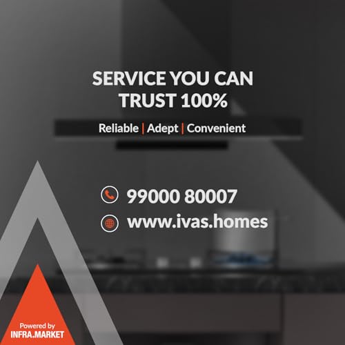 Image of IVAS Breezia 60 cm Curved Filterless Chimney | Thermo Autoclean Function | 1200 m3 /hr Suction Power | Touch & Gesture Control | 12 years motor warranty & 2 years product warranty*