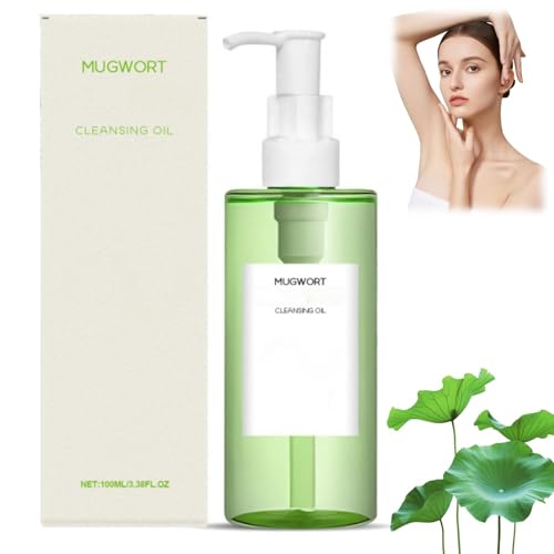 Mugwort Cleansing Oil,Makeup Remover Oil,O/il Based Eye Makeup Remover,Korean Double Cleani/ng,Pore Cleani/ng O/il,Gentle/Effective Cleansing Oil Makeu/p Remover,Deep Cleansin/g without Strain