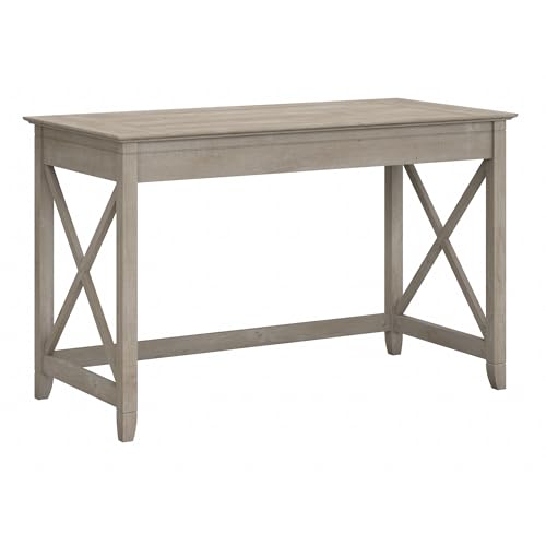Bush Furniture Key West Writing Table for Home Office | Small Modern Farmhouse Desk, 48W, Washed Gray