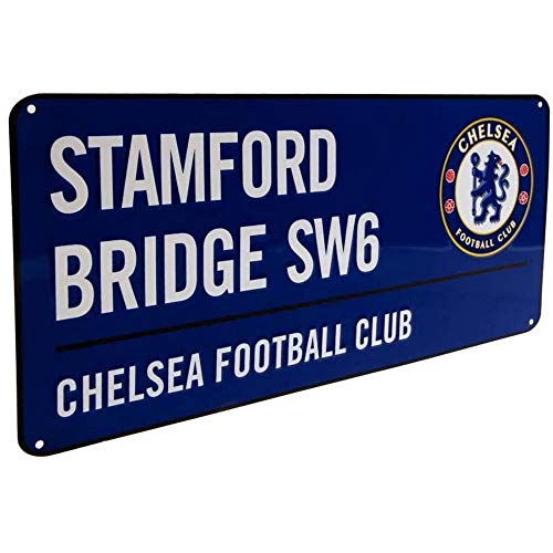 Club Licensed Chelsea Colour Street Sign - 40cm x 18cm