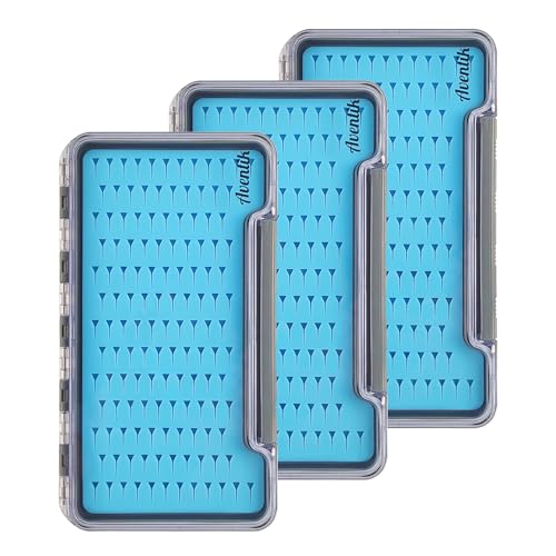 3 PC Fly Fishing Box Silicone Super Slim Waterproof Fly Fishing Tackle Trays Box Best Pocket Storage 7.36