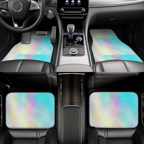 Alfombrillas de coche para renovar el interior juego de neopreno arcoíris universal 6