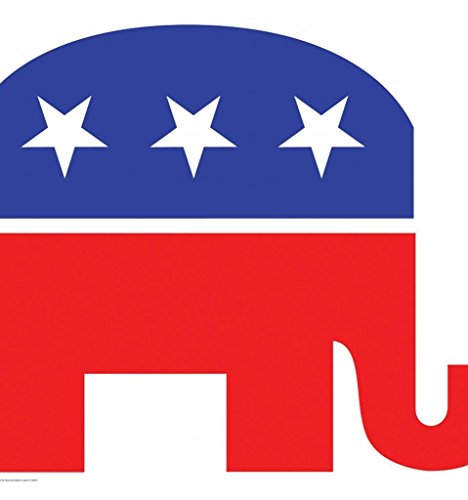 Image of Cardboard People Republican Elephant Life Size Cardboard Cutout Standup