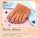 Silicone Practice Foot Nail Practice Training Foot Half Foot Mannequin Nail Practice Fake Foot Model for Acrylic Nails Art Training Display, Left