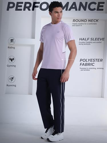 Image of CHKOKKO Gym T Shirts for Men Workout Quick Regular Dry Fit Sports Tshirt for man Breathable Moisture-Wicking Half Sleeve Round Active wear Running Boys T Shirt