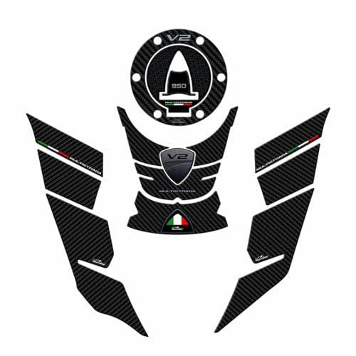 Kit autocollant 3D résinés Ducati Multistrada 950 V2 Made in Italy