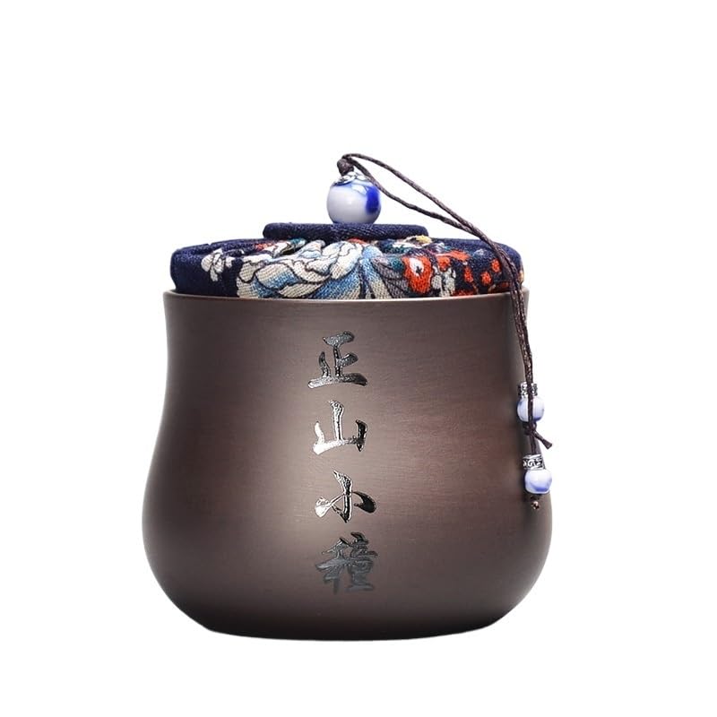 CMBSSTFC Boîtes de Cuisine Boîtes de thé de Sable Violet Pot de Stockage en céramique Boîte à thé Pot scellé Conteneur de thé Pot de Bonbons Organisateur de thé Réservoir de Stockage de Caddie à thé