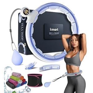 Slimme gewogen hoela-ringhoepels, afneembare fitnessring met 360 graden auto-draaiende balmassage, gymnastiek, fitness voor volwassenen voor gewichtsverlies