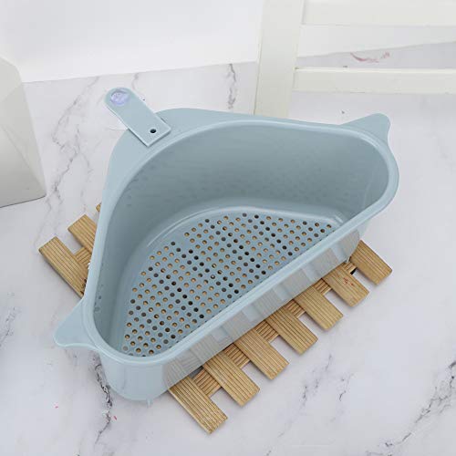 Colador plástico triangular para fregadero 2 piezas miniatura 4