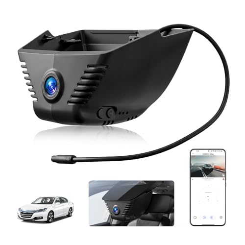 Front 4K Dash Cam for Honda Accord 2023 2024 2025 Hybrid LX Sport EX Touring EX-L (Gen11),Easy Installation,OEM Style in-Dash WiFi & APP, Loop Recording, G-Sensor, 24H Parking Monitor