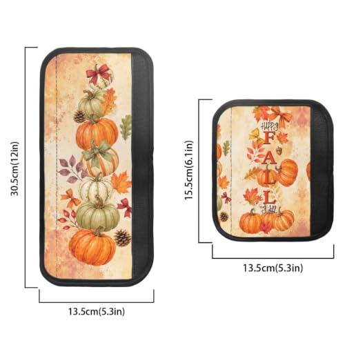 Image of Fall Refrigerator Door Handle Covers Set of 6 Pumpkin Print Electric Appliance Handle Covers Anti-Slip Fridge Gloves Heat Proof Microwave Fall Kitchen Decoration