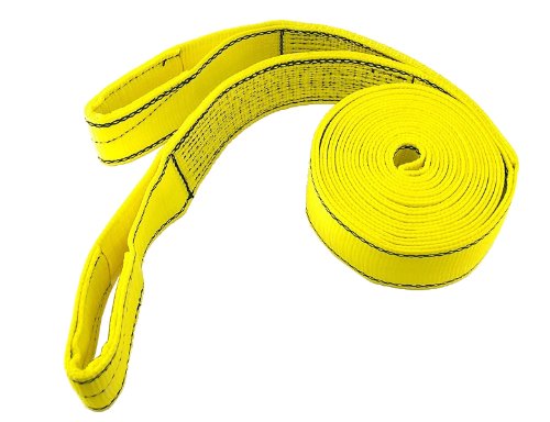 🔥 Crazy Deals PROGRIP 06602 Heavy Duty Tow and Recovery Strap with Flat Webbing and Reinforced Loop, 30' x 3"