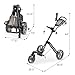 KVV Mini-Pro Deluxe Golf Cart for All Age Groups,Golf Push Cart with Adjustable Upper Bracket, 360 Swivel Front Wheel, Ultra-Compact Size