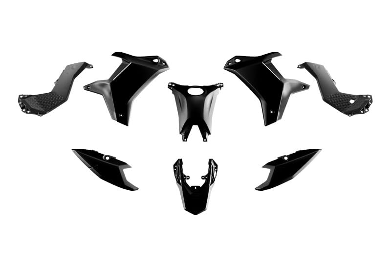 Rtech Kit Plastiche Carene per Yamaha Teneré 700 2025, Nero Revolution, Compatibile con T7