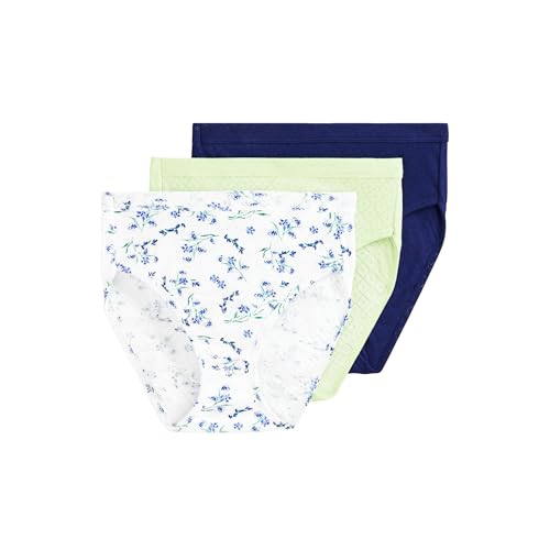 Image of Jockey Women's Underwear 100% Cotton Elance Breathe French Cut - 3 Pack