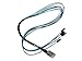 Highpoint INT-MS-1M4SC Internal Mini-SAS to 4X SATA Cable
