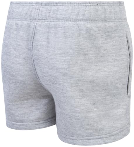 Image of New Balance Girls' Active Shorts Set - Fleece Hoodie Sweatshirt and Sweat Shorts - Cute Spring Outfit Set for Girls (7-12)