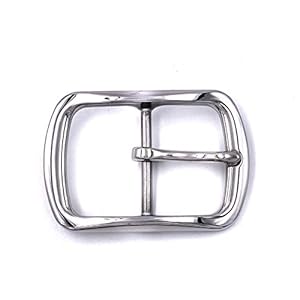 LAXPICOL 40 mm Edelstahl Gürtelschnalle Silber