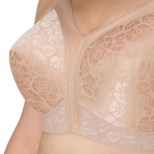 Image of Playtex Women's Wireless Bra, 18 Hour Plus-Size Bras Available, Full Coverage, Smoothing, 4693, Single or 2-Pack