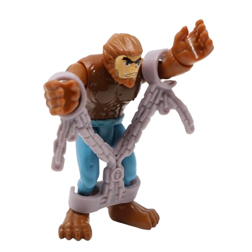 Imaginext Replacement Part for Fisher-Price Collectible Monsters Castle Playset FHL79 - Replacement Poseable Wolfman Figure Wearing Jeans with Removable Chains