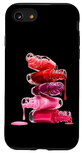 Make Up Nail Polish Makeup Cosmetics Manicure Nail Tech Gift �X�}�z�P�[�X iPhone SE (2020) / 7 / 8 �p