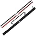 Foam Padded Practice Staff 4 Ft with Carry Bag, Bo Staff, Bo Staff for Martial Arts and Karate (Black & Red, 4ft)