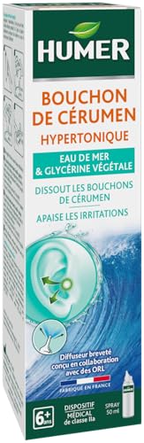 Humer - Ear Wax Plug - Ear Spray 50 ml, White/Green