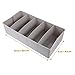 STOBOK 5grids Desktop Organizer Tray Multiple Compartments for Cash and Tickets for Schools Offices and Retail Spaces Gray Bill and Sections