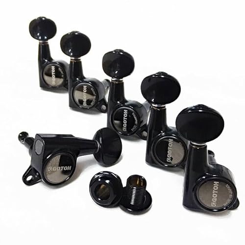 ゴトー ギター ペグ GOTOH SG381 05 B L6 ブラック 片側 6個セット 【Ebiオリジナルピック付】