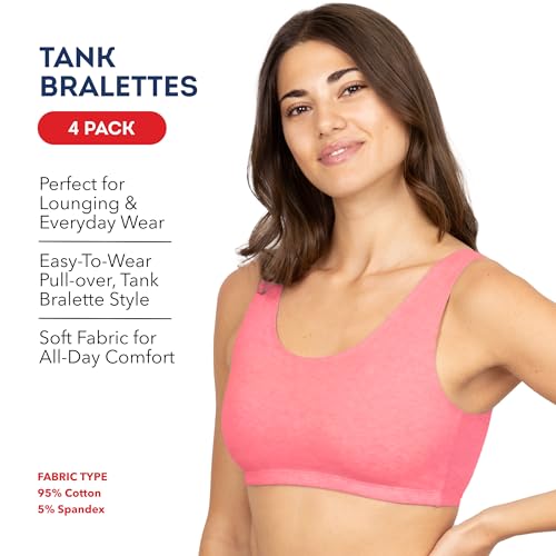 Image of Fruit of the Loom Women's Built Up Tank Style Sports Bra Value Pack