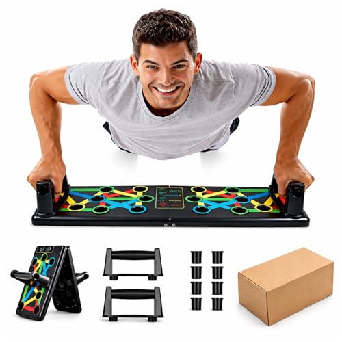 Image of ODDISH Way to Fitness Double Spring Tummy Trimmer and Push Up Board Combo Pack for Men & Women - Abdominal Workout for Home & Gym Use