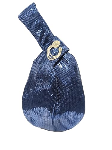 Image of Signature Potli Bag for Women - Sequin Knot Detail | Wedding & Cocktail Festive Statement Ethnic Handbag