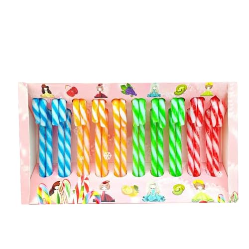 クリスマス キャンディ 多色多様 キャラクターが可愛い 見た目が美しいお菓子 レインボー キャンデ ケーンクリスマパーティ ケーン杖形キャンディ C（フルーツ味のシュガーポッド20本）のサムネイル