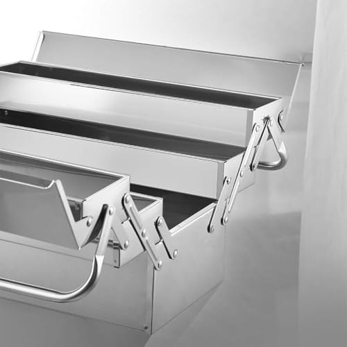 Boîte à outils cantilever sécurisée à ouverture dépliante