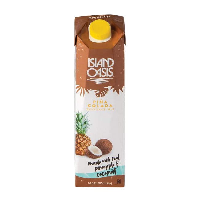 ISLAND OASISPina Colada Drink and Smoothie Mix - Aseptic, 1 Liter -- 12 per case.