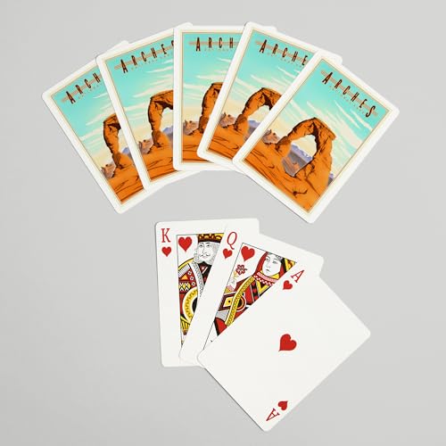 Baraja de Poker Lantern Press Arches National Park 52 cartas miniatura 7