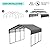 YOPTO 10x15 FT Metal Carport,Outdoor Garage with Enhanced Base and Galvanized Steel Roof,Heavy Duty Car Shelter w/Versatile Outdoor Space for Multiple Uses,Car,Boats,Truck,Black