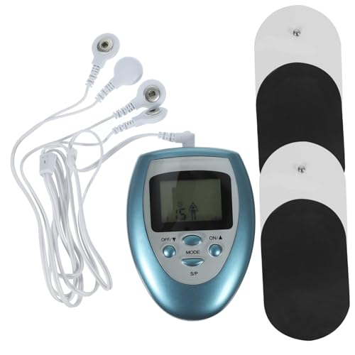 FRCOLOR calmante muscular eletroestimulação electroestimulacion mini masajeador Electroestimulación maquina de máquina de masaje Blue