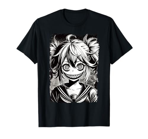 Anime Horror Manga, Aesthetic Japanese Creepy Kawaii Goth T-Shirt