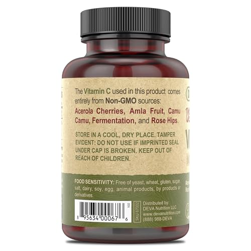 Deva DEV00067 Vegan Vitamins - Vegan Food Based Premium Vitamin C thumb #2
