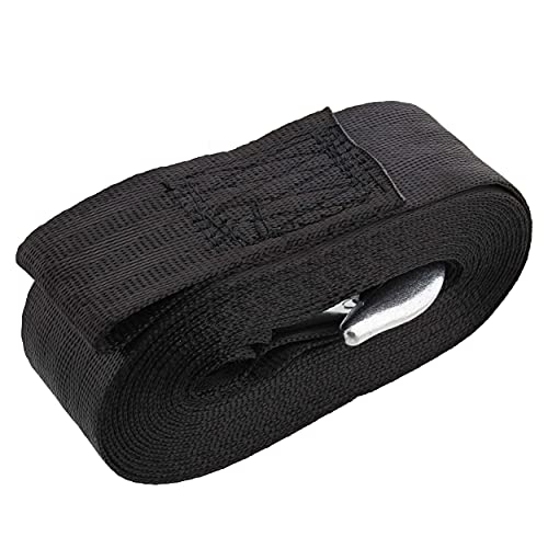 BISupply Winch Straps, 20ft Boat Winch Strap with Hook, Boat Trailer Winch Strap, Trailer