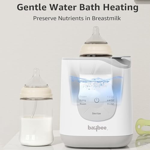 Image of BAYBEE 10 in 1 Baby Bottle Sterilizer & Warmer | Portable Baby Milk, Water, Food Warmer | Electric Bottle Sterilizer for Baby with Manual Temperature Adjustment, BPA Free | Fast Bottle Warmer