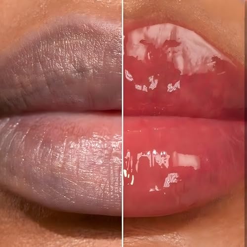 Image of CRAZY GIRL Combo of 2 Fruit Flavoured Tinted Lip Gloss | Natural Lip Gloss with Jojoba Oil, Beeswax & Hyaluronic Acid | Non-Sticky Hydrating Gloss Duo with Soft Silicone Applicator