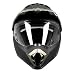 Westt Cross Casco De Moto Motocross Integral con Doble Visera - Negro...